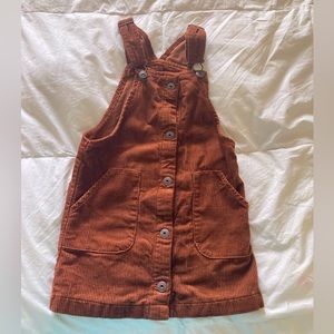 Oshkosh B’gosh 5T Girls Brown Corduroy Jumper